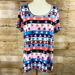 LuLaRoe Mini Mouse Mulit Color Tunic Size XL